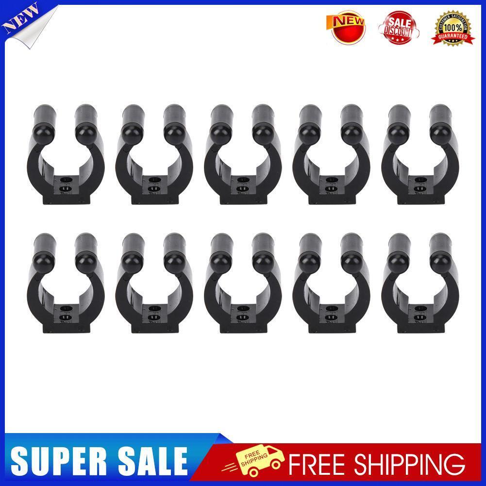 10pcs Fishing Rod Storage Clips Portable Club Pole Rack Clamps Holder (M)