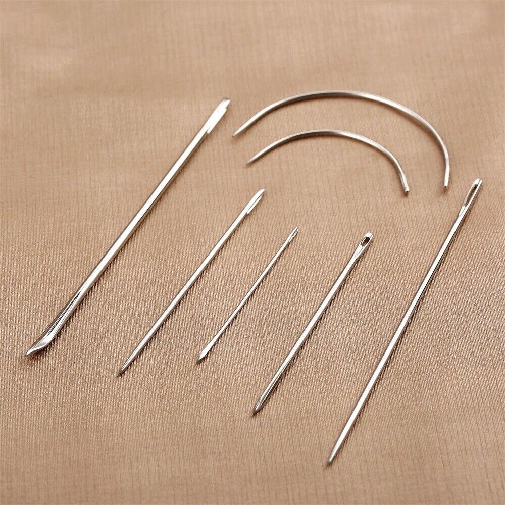 7Pcs/set Sewing Needles Stainless steel Variety of Needles Curved Crochet Hook