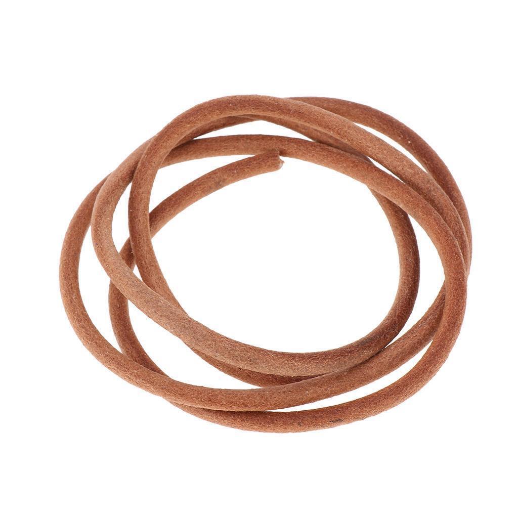 1m Round Leather Rope String Jewelry Findings Necklace Bracelets Thread 5mm