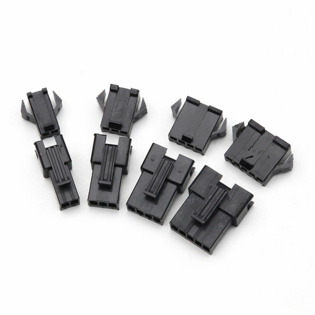 200pcs 2/3/4/5Pin 2.54mm Male/Female Pin Header Housing Wire Connector