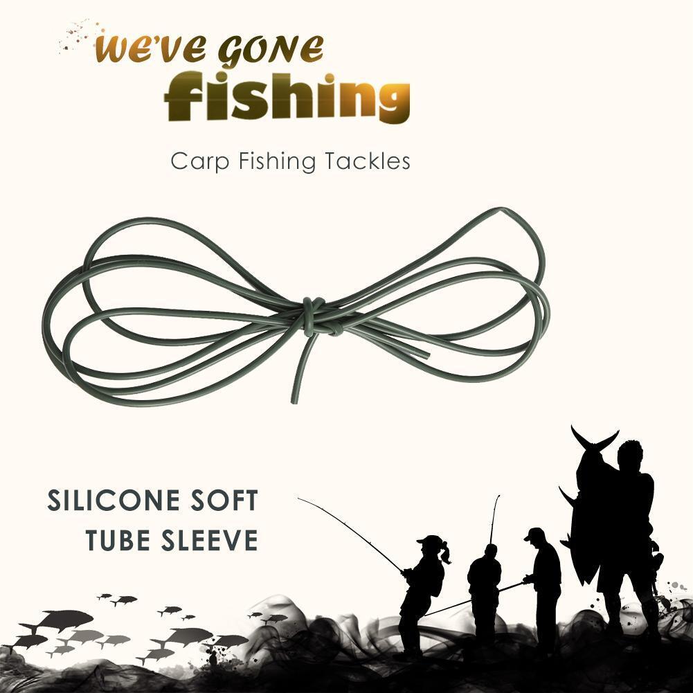 1m DIY Silicone Soft Rigs Tube Sleeve for Carp Fishing Tackles (Green)