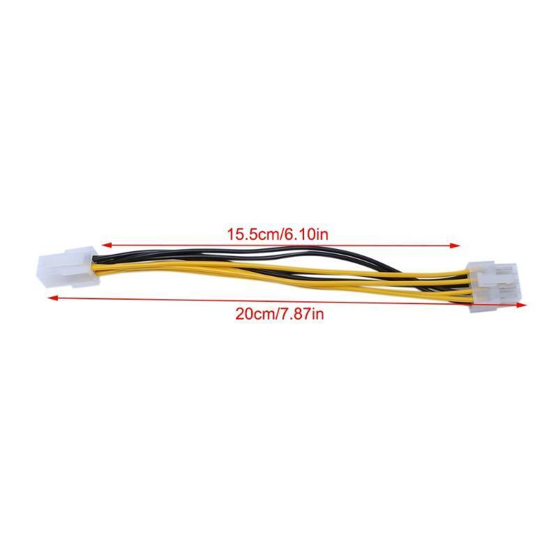 ATX 8Pin Female To 4Pin Male PC CPU Power Supply Extension Cord Connector Cable