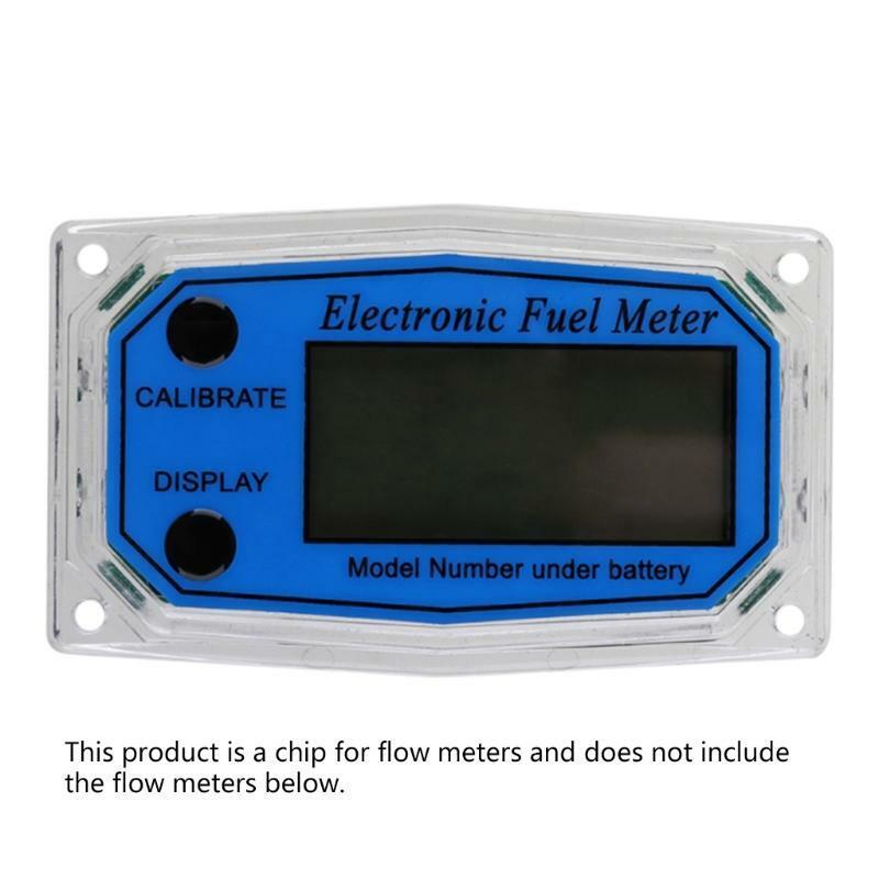 Gas Fuel Flowmeter Digital Turbine Flow Meter Display Chip Digital LCD Display
