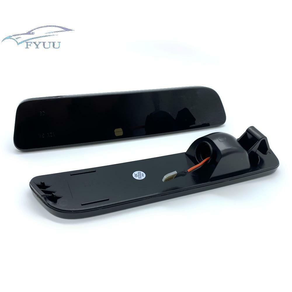 2 Pcs Smoked Lens Red LED Rear Bumper Side Marker Light For 2005-09 Ford Mustang