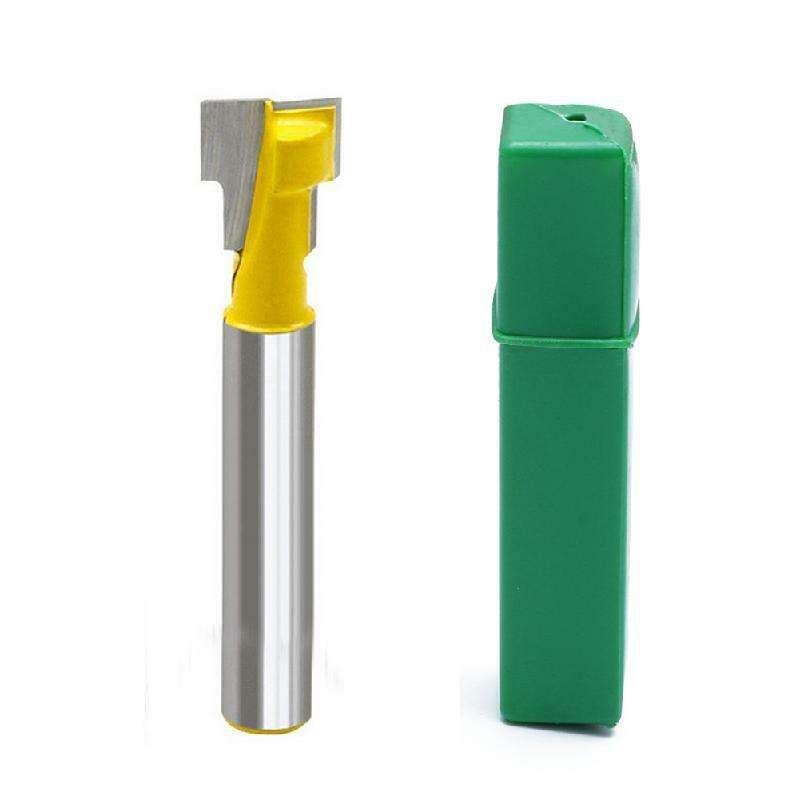 3/8'' T-Slot Cutter 1/4'' Shank Steel Handle Milling Woodworking Router Bit