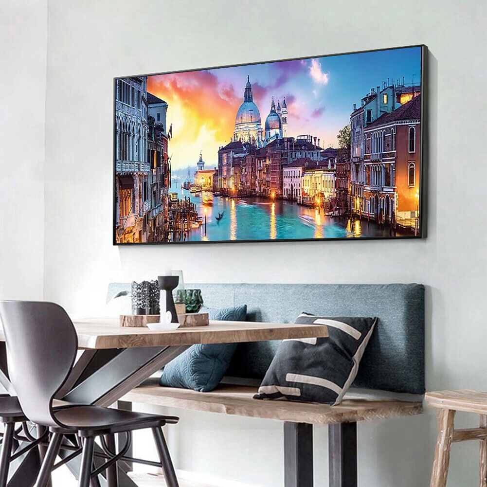Evening in Venice 5D DIY Full Round Diamond Painting Landscape Decor Craft