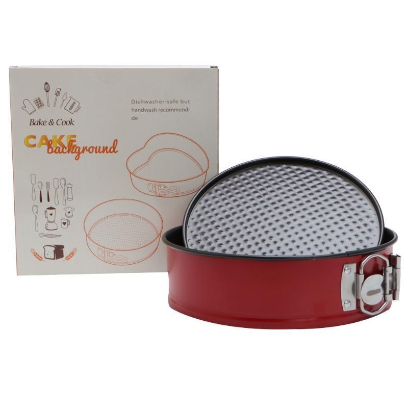 Leak-proof Non-stick Round Cakes Cheesecake Pan 7'' with Removable Waffle Bottom