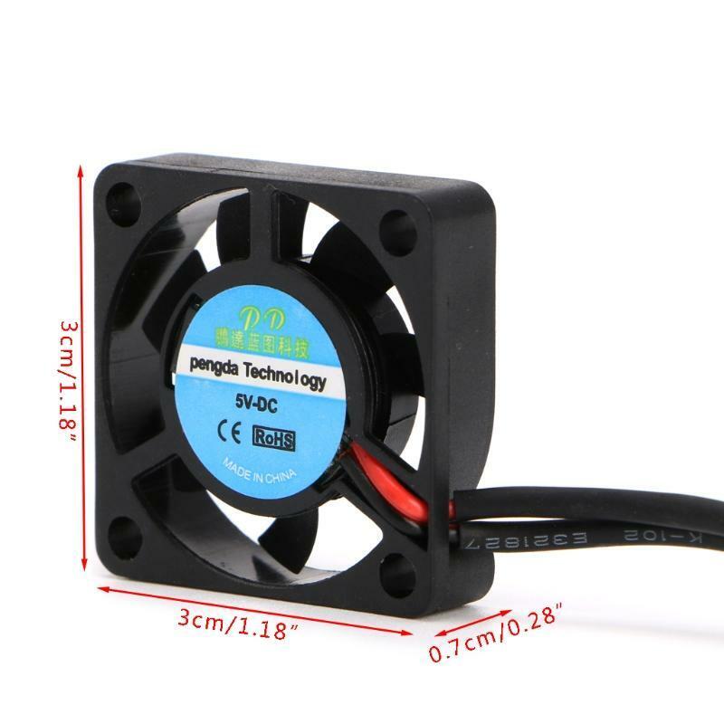 30x30x7mm DC 5V 12V High Speed Sleeve Bearing Cooling Fan for Computer Case