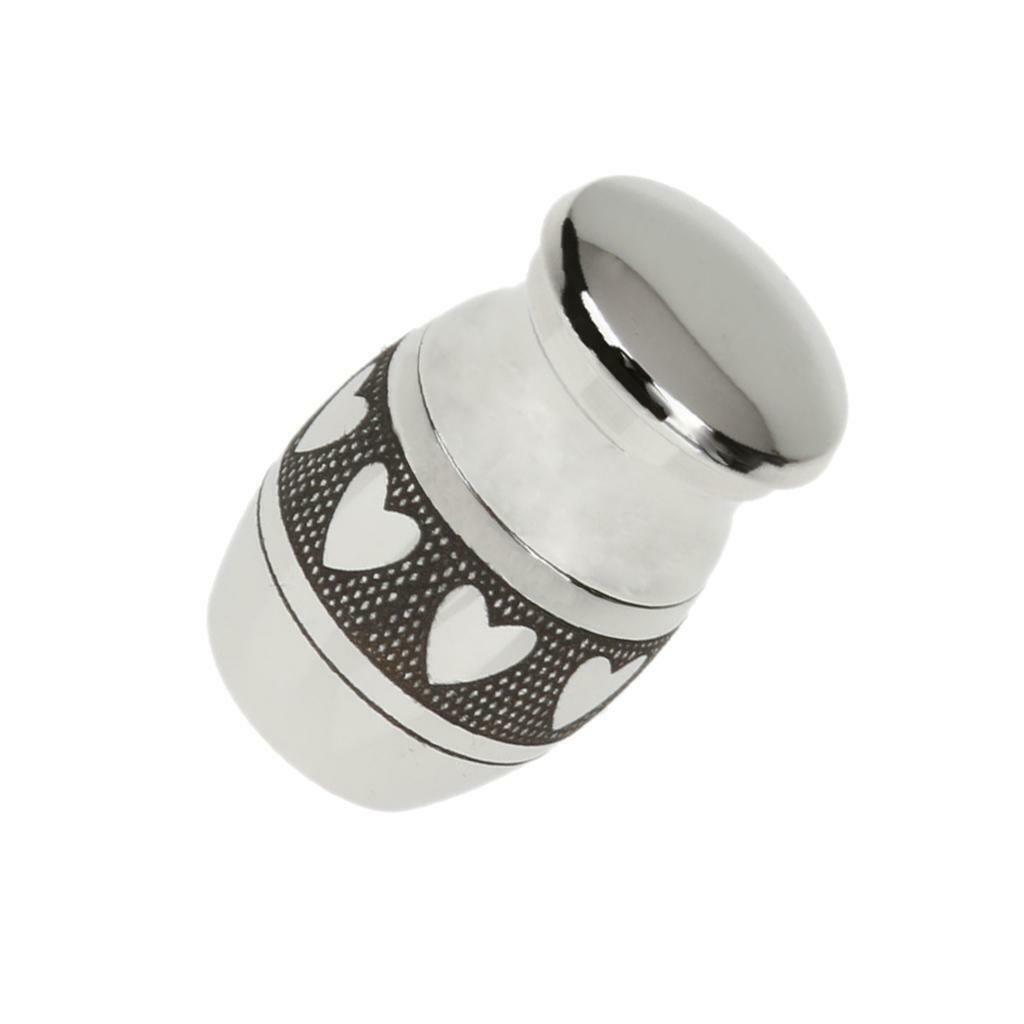 6 Pieces Stainless Steel Cremation Urn Necklace Pet Ash Container Holder