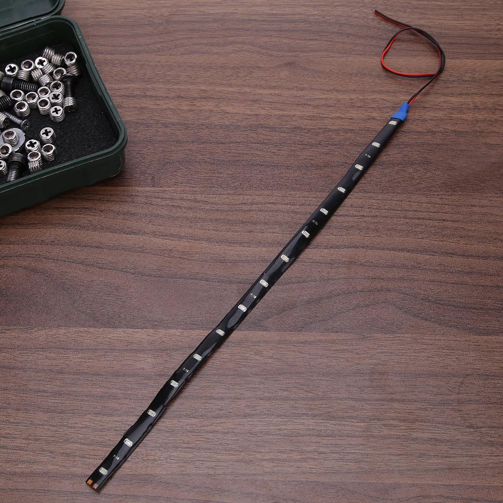 4pcs 30cm/11.8in 15LED Waterproof Flexible Car Truck Grill Light Strips (1)