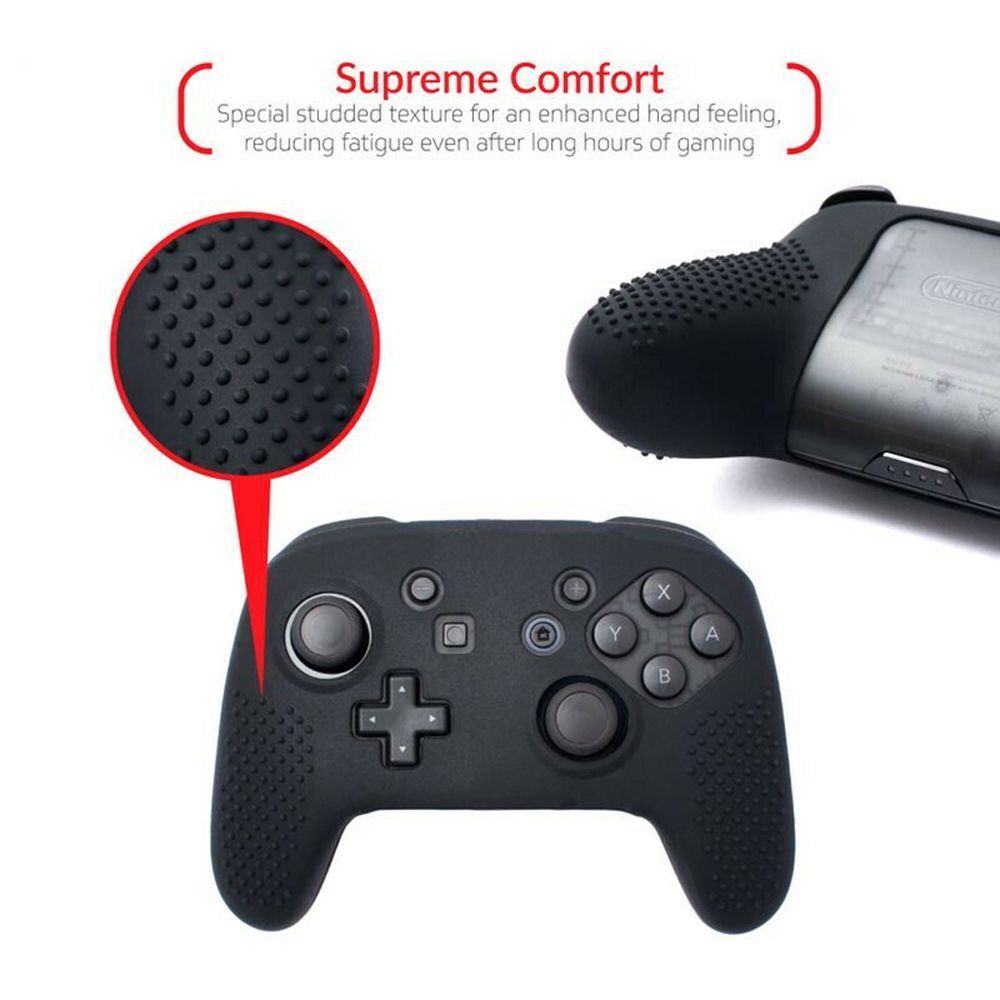 Grip Controller Protective Case Cover Silicone Skin For Nintendo Switch Pro