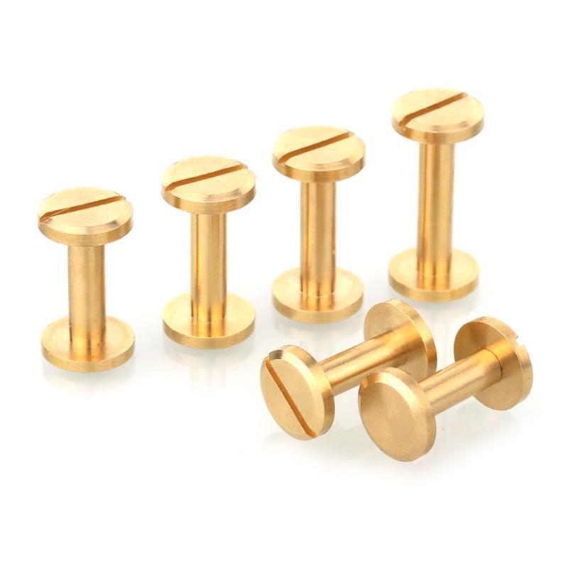 20 Pieces Washers Leather Copper Fastener Flat Head Copper Solid