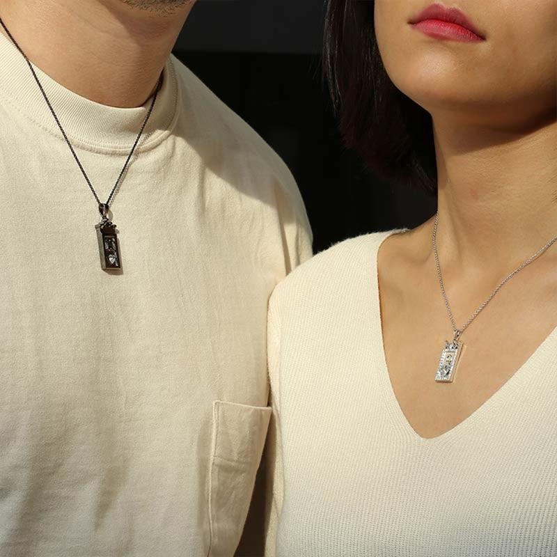 2x Queen and King Necklace Crown Valentines Day Gift for Boyfriend Girlfriend