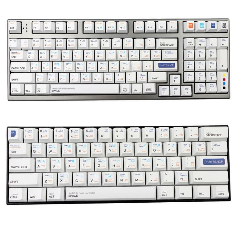 136Keys Cherry Profile Custom Keycap PBT Dye Sublimation for Mechanical Keyboard