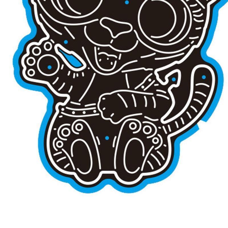 Cartoon Tribal Tiger Cutting Die Stencil for DIY Card Making Journaling Decor