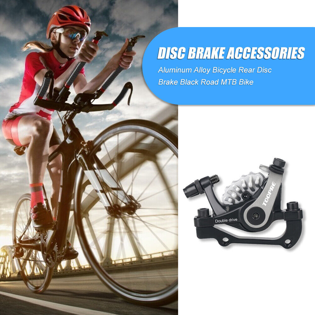TOOPRE F180/R160 ?Dual Piston Bike Bicycle Rear Disc Brake Caliper (Grey)