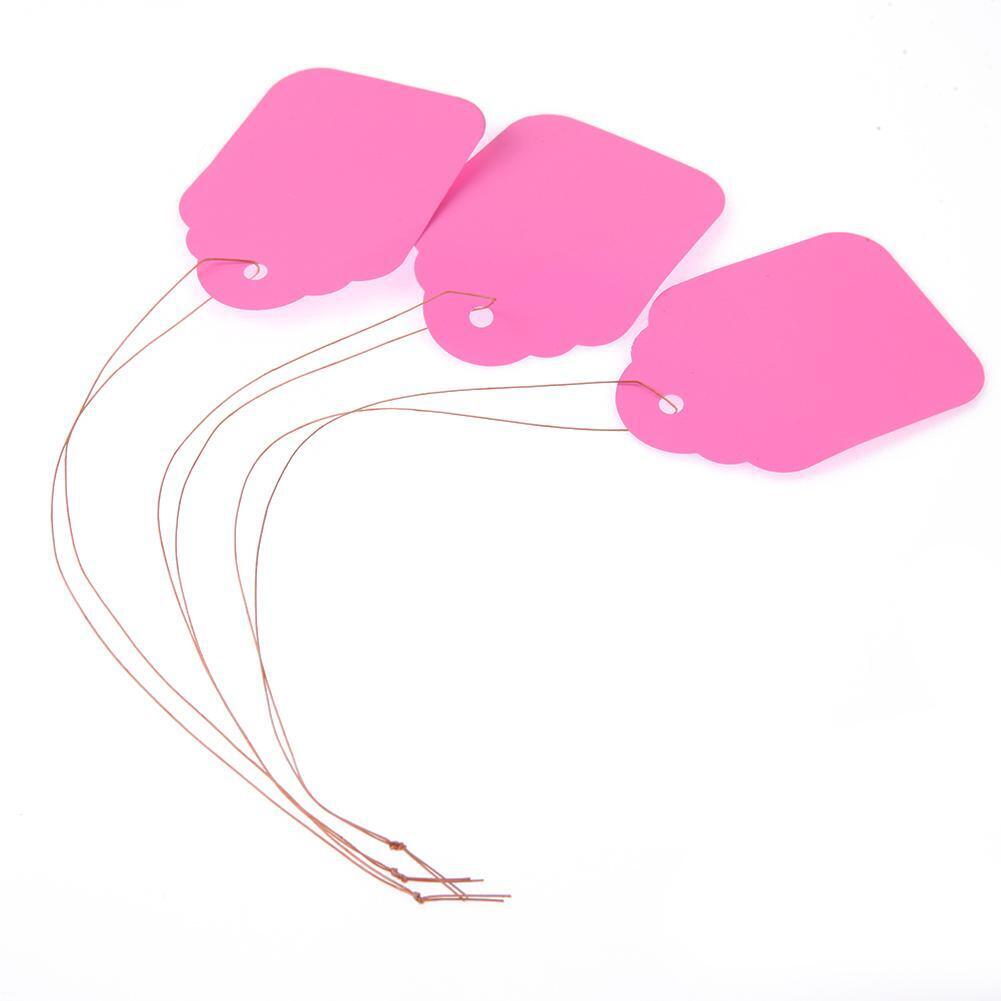 100pcs Waterproof Strip Line Gardening Labels Signs Plant Hanging Tags Gray
