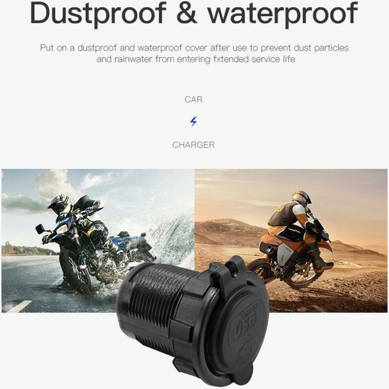 Waterproof 36V-108V USB Outlet Dual USB Power Socket Installed Handlebar