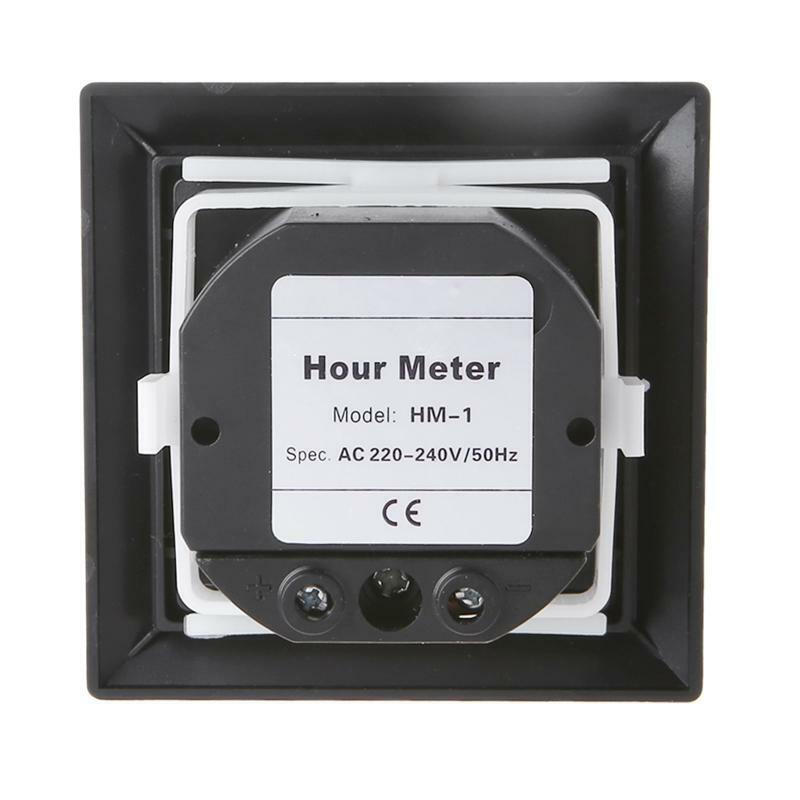 Timer Square Counter Digital 0-99999.99 Gauge 0.3W AC220-240V 50/60Hz AC Hour