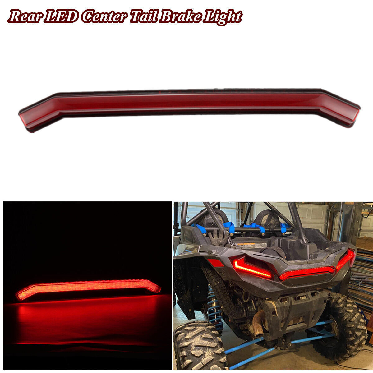 Red LED Center Tail Brake Light For Polaris RZR XP 1000/RZR XP 4 1000 2018-2022