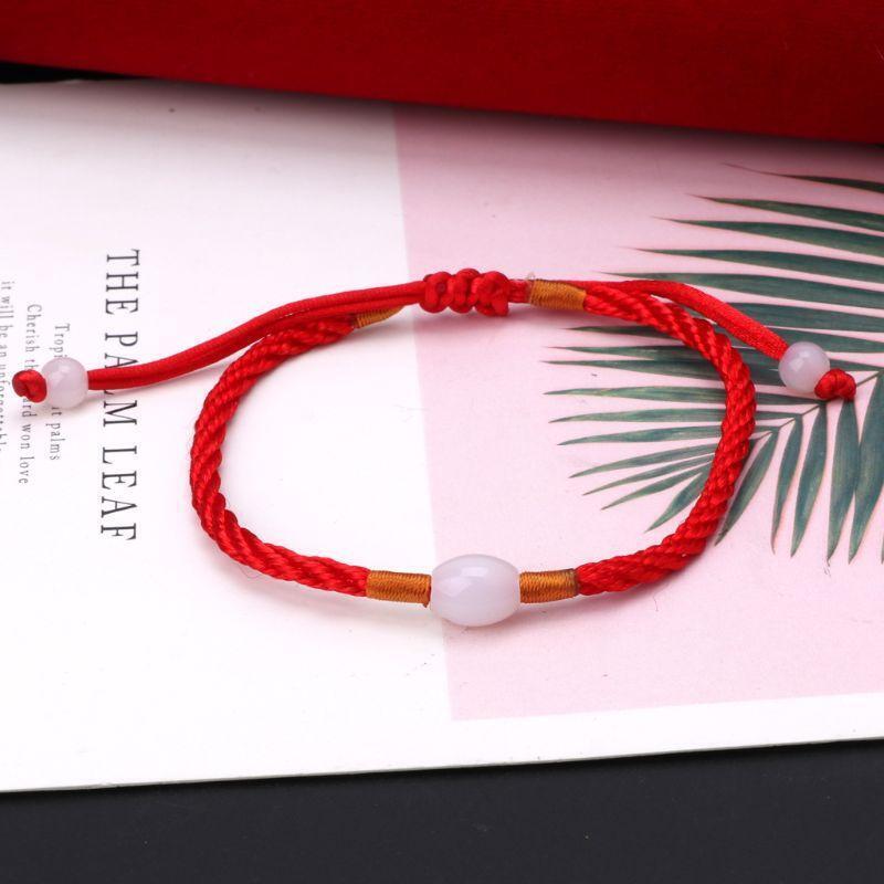 Good Luck Red String Bracelet Transfer Beads Bracelets Gift for Families Friends