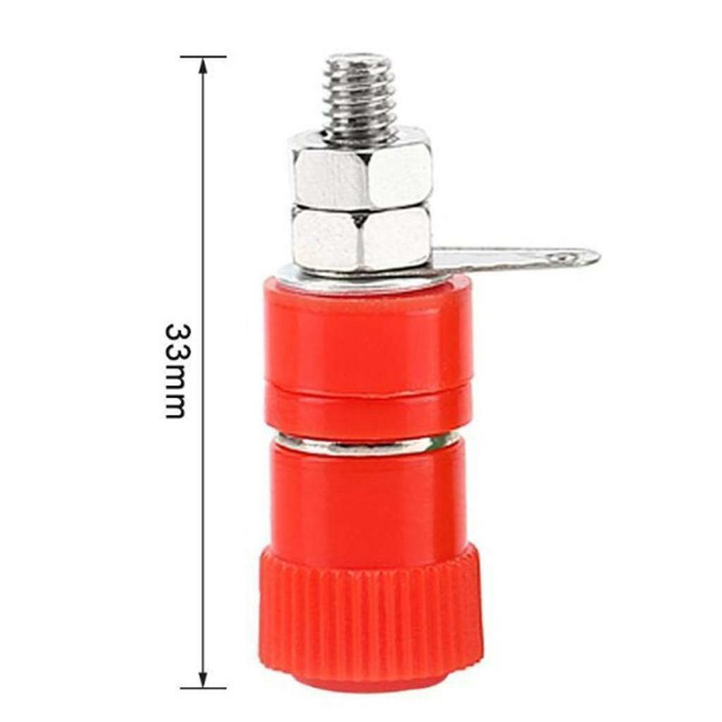 10pcs/ 4mm Banana Socket Binding Posts Terminal Nut Banana Plug