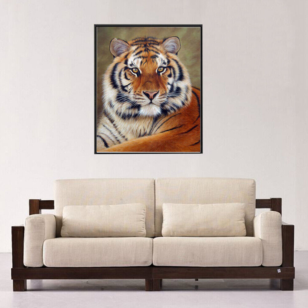 Tiger  5D Diamond DIY Painting  Kit Home Decor Craft(30 X 40cm)