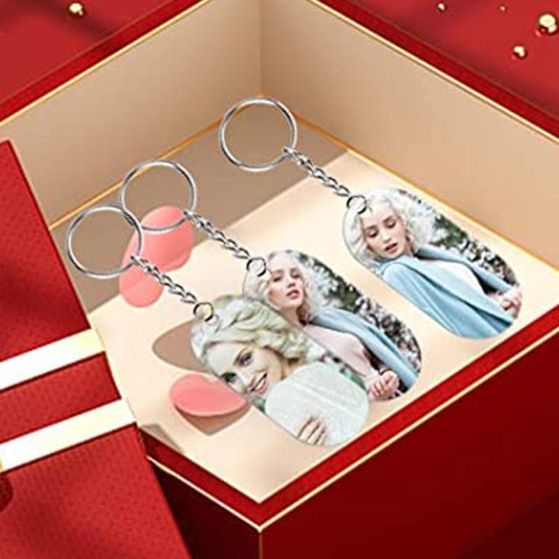 Double Sided Metal Blank Chains 51 Pcs Blank Stamping Metal Tags Heat Transfer
