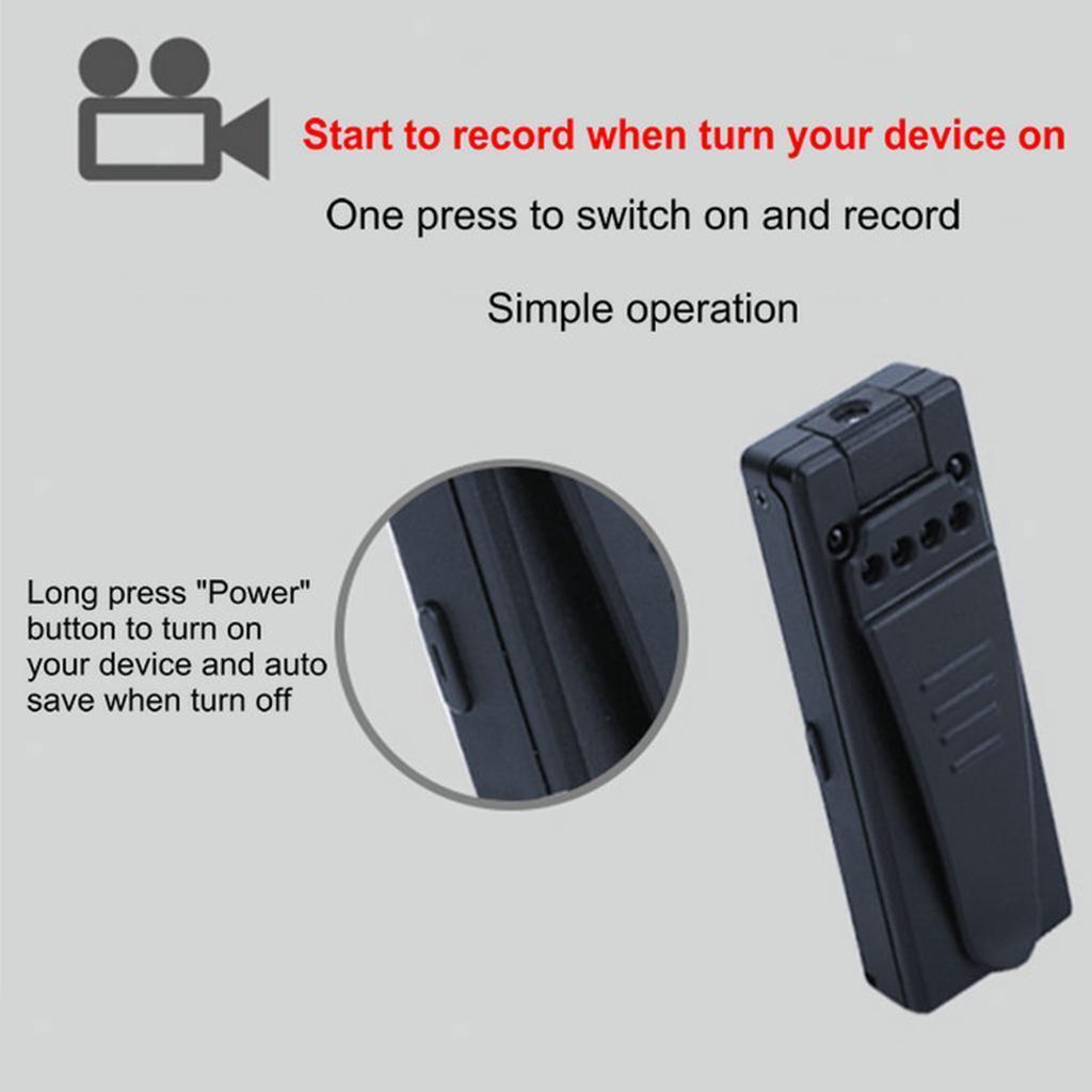 amagogo Mini Pocket Wearable Camera HD 720P Hidden Portable Body Recorder Video