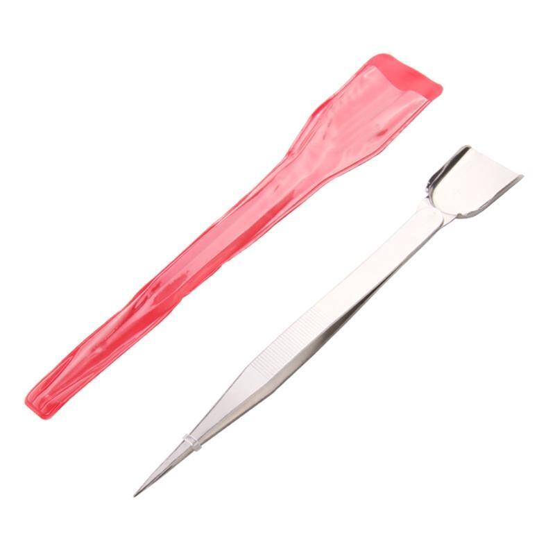 Diamond Tweezer with Scoop for Stones Bead Work Gemologist Tweezers Shovel End