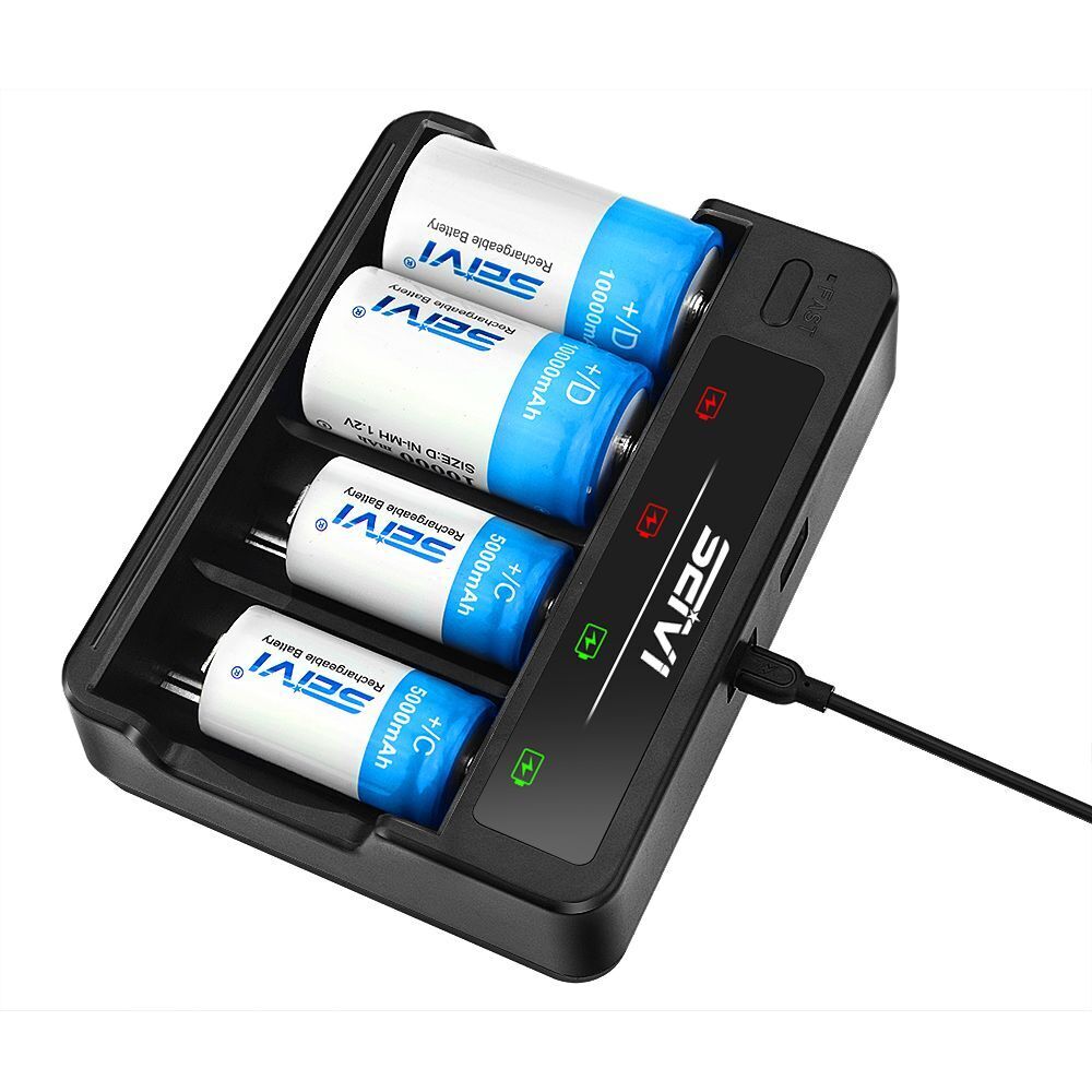 Slot Intelligent Battery Charger For AA AAA NI-CD NI-MH Rechargeable Batteries