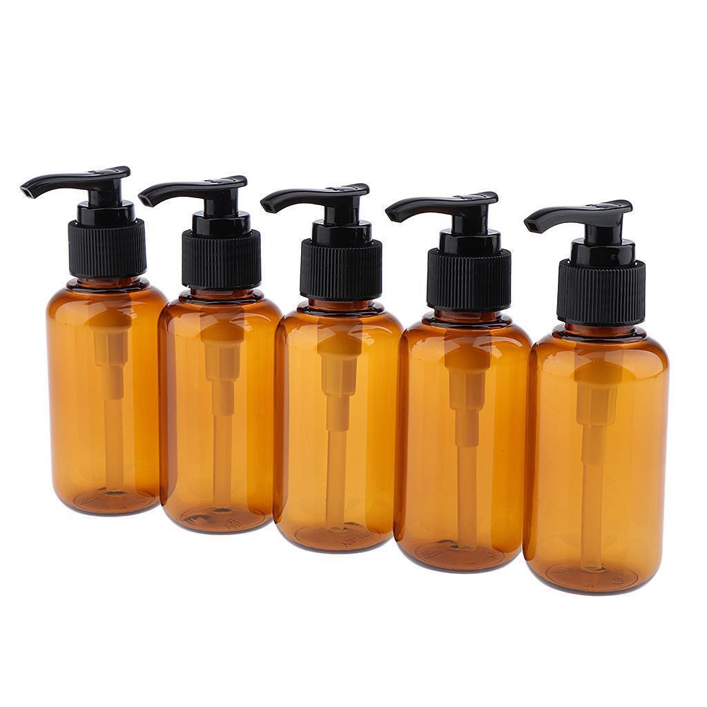 10pcs 100ml+300ml Plastic Pump Bottles Travel Soap Body Wash Gel Containers
