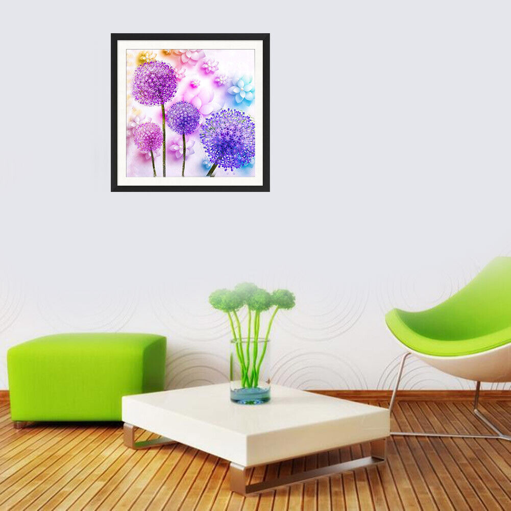 Dandelion 5D Full Diamond Painting Embroidery DIY Cross Stitch Home Decor