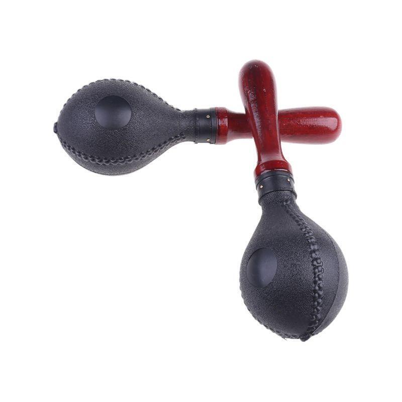 Pair of Maracas Shakers Rattles Sand Hammer Percussion Instrument