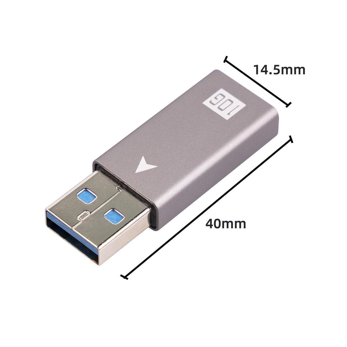 USB Type C Adapter 10Gbps Data Transfer for Computer Car Charger Laptops