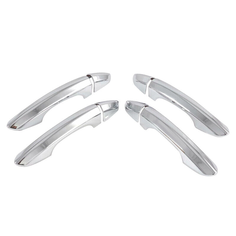 Chrome Door Handle Cover Trim Fit For Ford Edge 2015-2021 4-Door Part