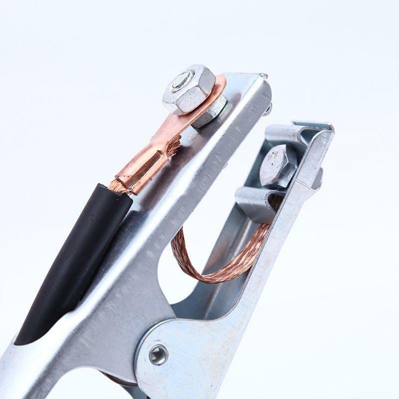 2Pcs/set 500A 2M Electrode Welder Clamp 300A 1.5M Ground Clamp Cable Connector