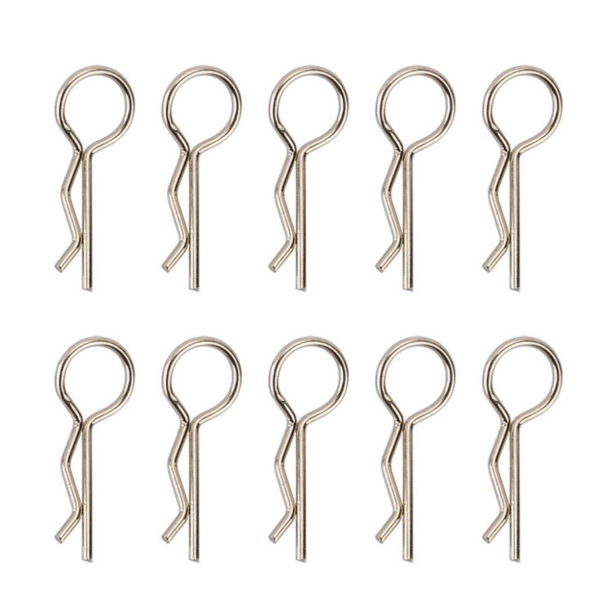 2pcs Rubber Tires Set with 10 Body Pins for 1/8 RC Car Accessory Replacement