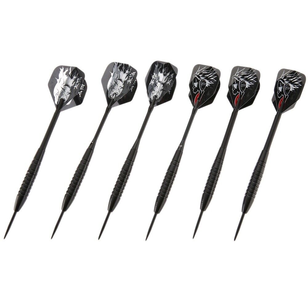 6 Pcs/2 Set Professional Steel Tip Darts Needle Dart Torpedo Barrel Darts 22g