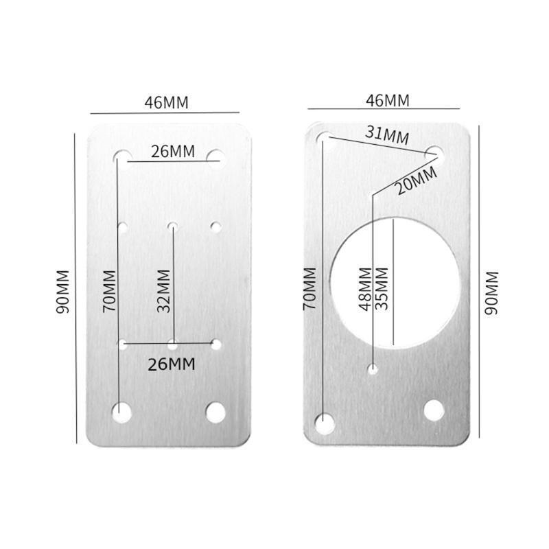 Hinge Repair Plate Rust Resistant Steel Home Improvement Furniture Repair Tool