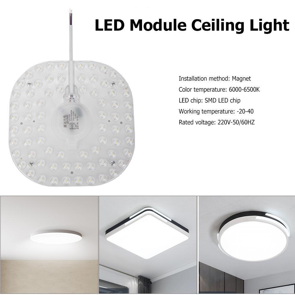 72LED Module Ceiling Lights 36W Magnet Source Replace Lamp (White Light)
