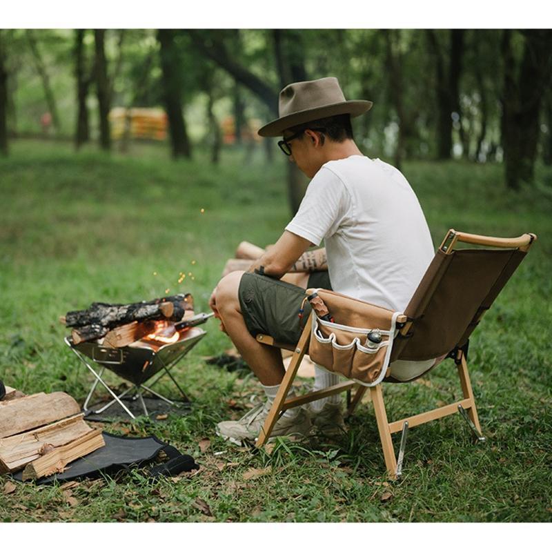 Camp Chair Side Storage Bag Multi Pocket Snack Bag Hanging Bag Organizer