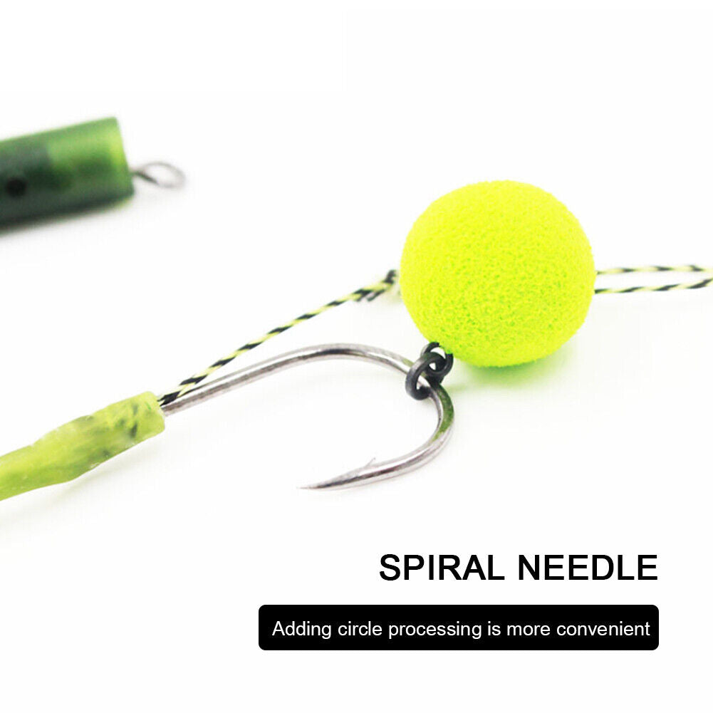 10x Bait Spike Hook Bait Sting Boilies Hair Rig Carp Fishing Tackle (7mm)