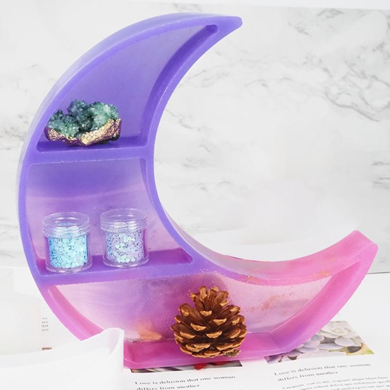 Crystal Mold Handmade Tray Decorations Oranaments Mold DIY Crafts Plaster Mould