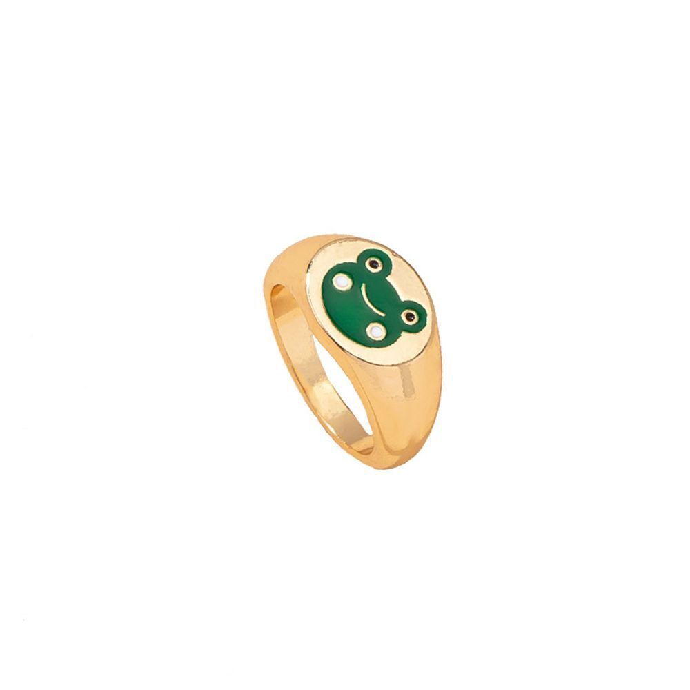 Fashion Cute Fairy Tale Simplicity Frog Cartoon Animals Tail Ring Joint Ring