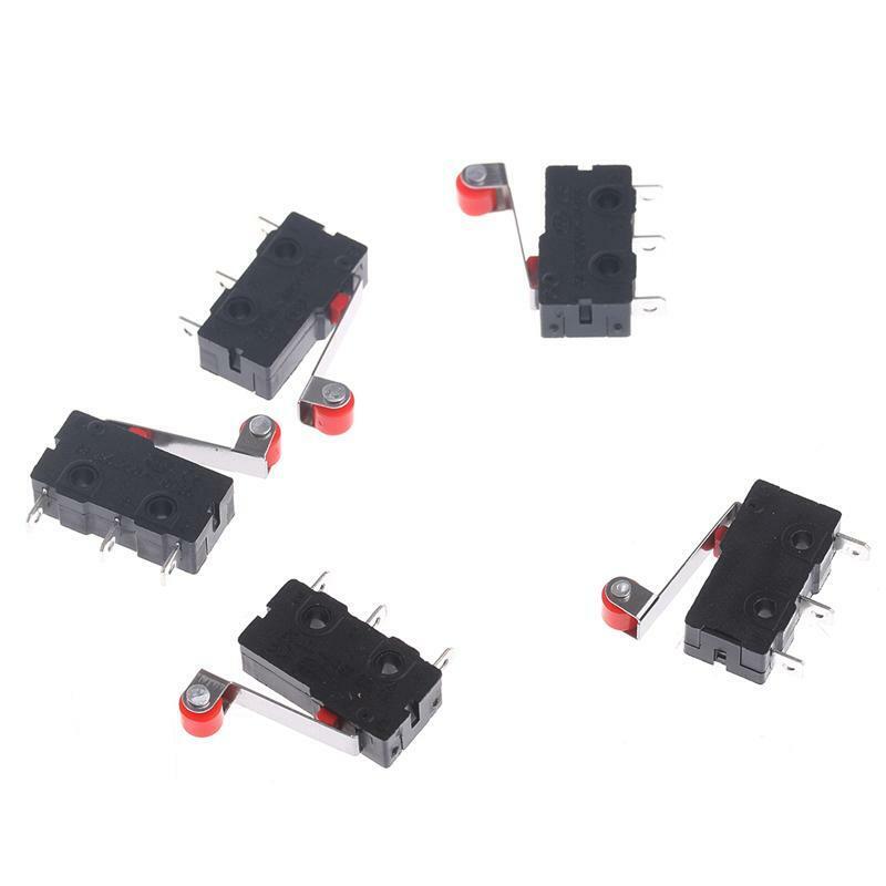 10 Pcs KW11-3Z Limit Switch SPDT 3 Pin Momentary Hinge Roller Lever Micro Switch