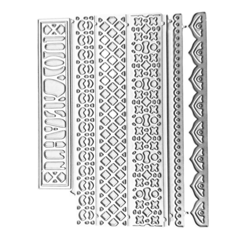 Ruler Metal Cutting Dies Stencil Scrapbooking DIY Album Stamp Paper Card