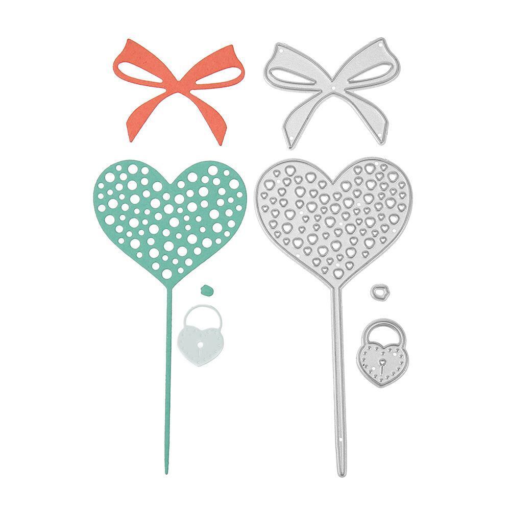 Heart DIY Cutting Dies Stencils Scrapbook Embossing Album Card Gifts (4pcs)