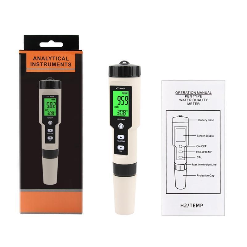 Professional Temperature Hydrogen-Rich H2 Meter Digital Water Quality Tester Pen