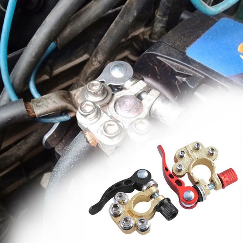 2Pcs Quick Release Disconnect Hex Wrench Car Battery End Terminal Connectors